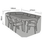 Hoes voor tuinmeubelen - rechthoekige tafel + 6 stoelen