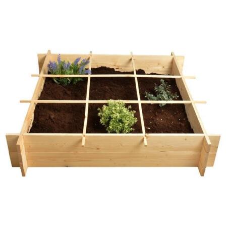 verlangen Zakje periode Houten vierkante meter tuin kopen - houten moestuinbak kopen | Kweekkassen  en bakken | Kweeksystemen | Planten opkweken | Tuinadvies