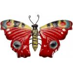 Vlinder dagpauwoog muurdeco 22 cm