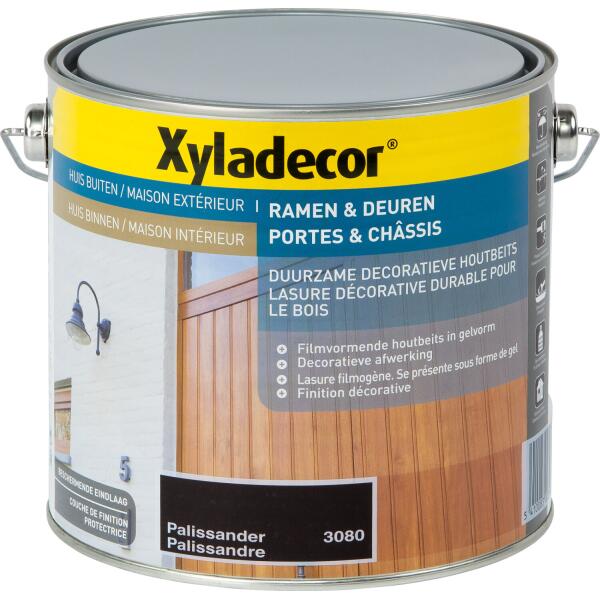  - Xyladecor Ramen & Deuren, palissander - 2,5 l