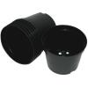 Zwarte ronde pot - 1,5 L