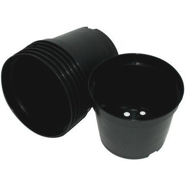  - Zwarte ronde pot - 1,5 L
