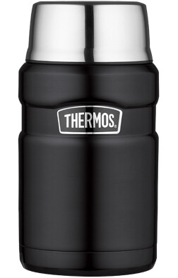 Thermos KING voedseldrager mat zwart 710 ml